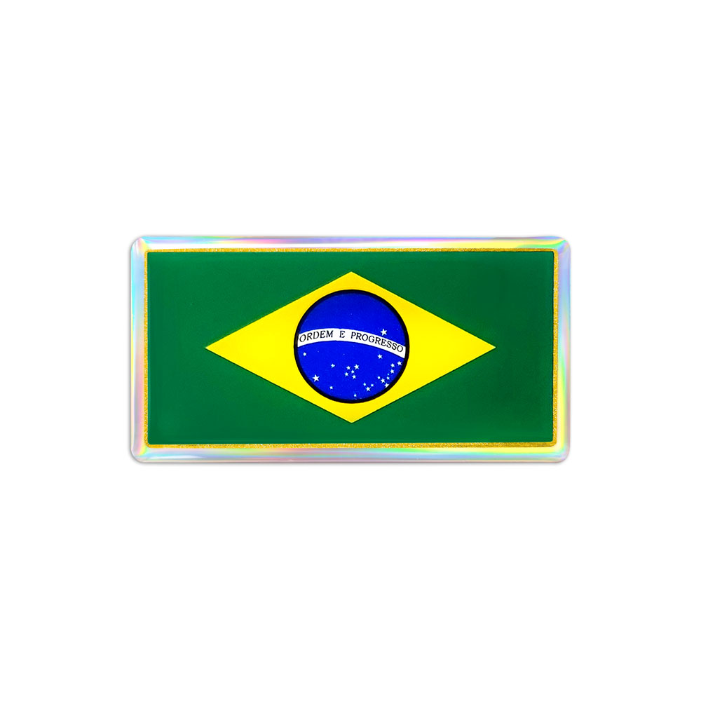 3D Sticker Bandiera Brasile – Motorstile