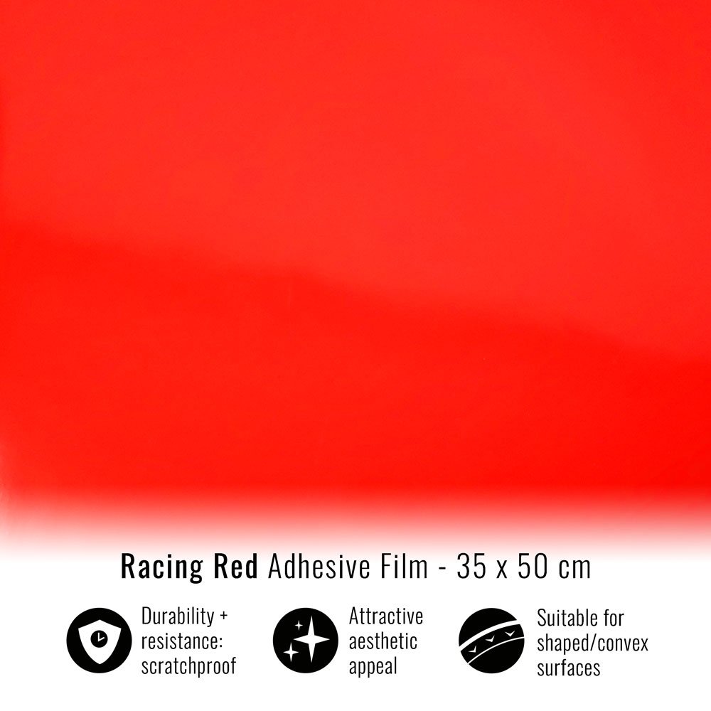Pellicola ROSSO LUCIDO cm 25x150 adesivo CAST car wrapping auto moto red film 