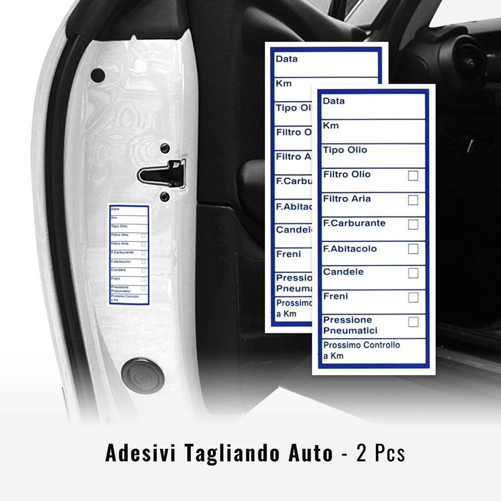 Adesivo Etichetta Tagliando Auto – Motorstile