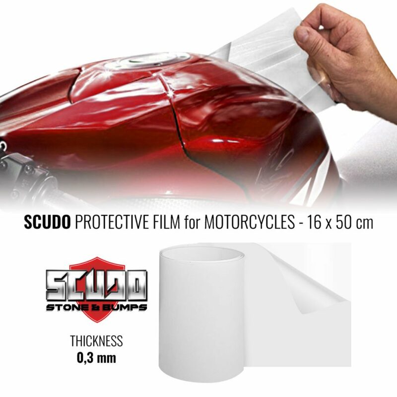 Pellicola Adesiva Scudo per Protezione Carene Moto, 16 cm x 0.5 mt,  Spessore 0.3 mm – Motorstile