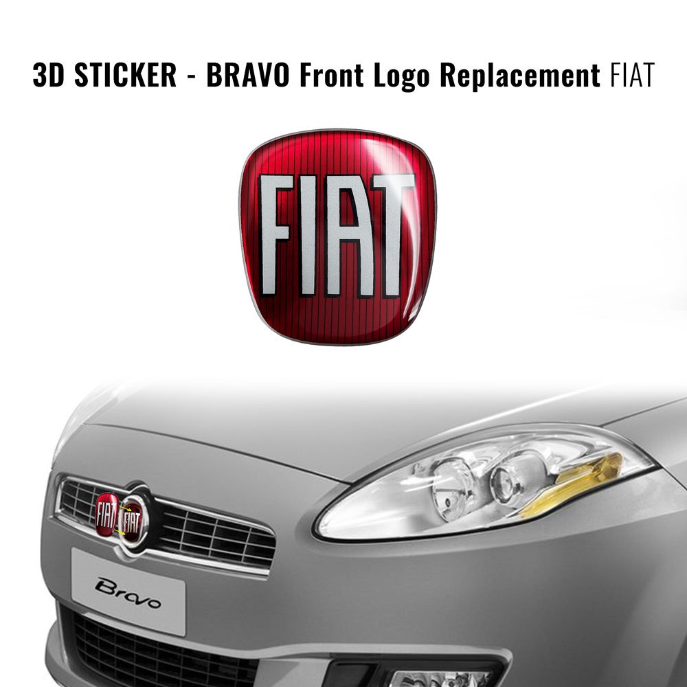 Adesivo Fiat 3D Ricambio Logo per Bravo – Motorstile