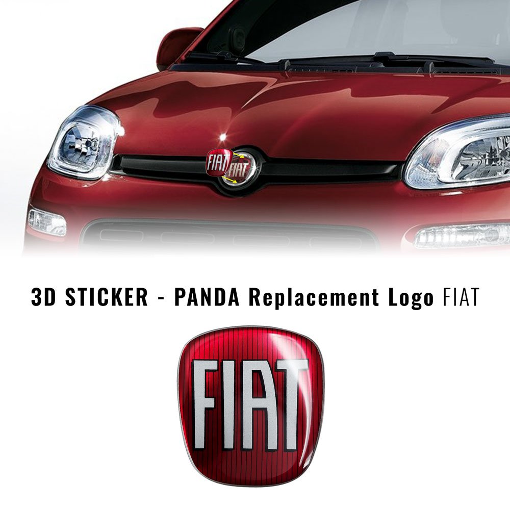Adesivo Fiat 3D Ricambio Logo per Panda – Motorstile