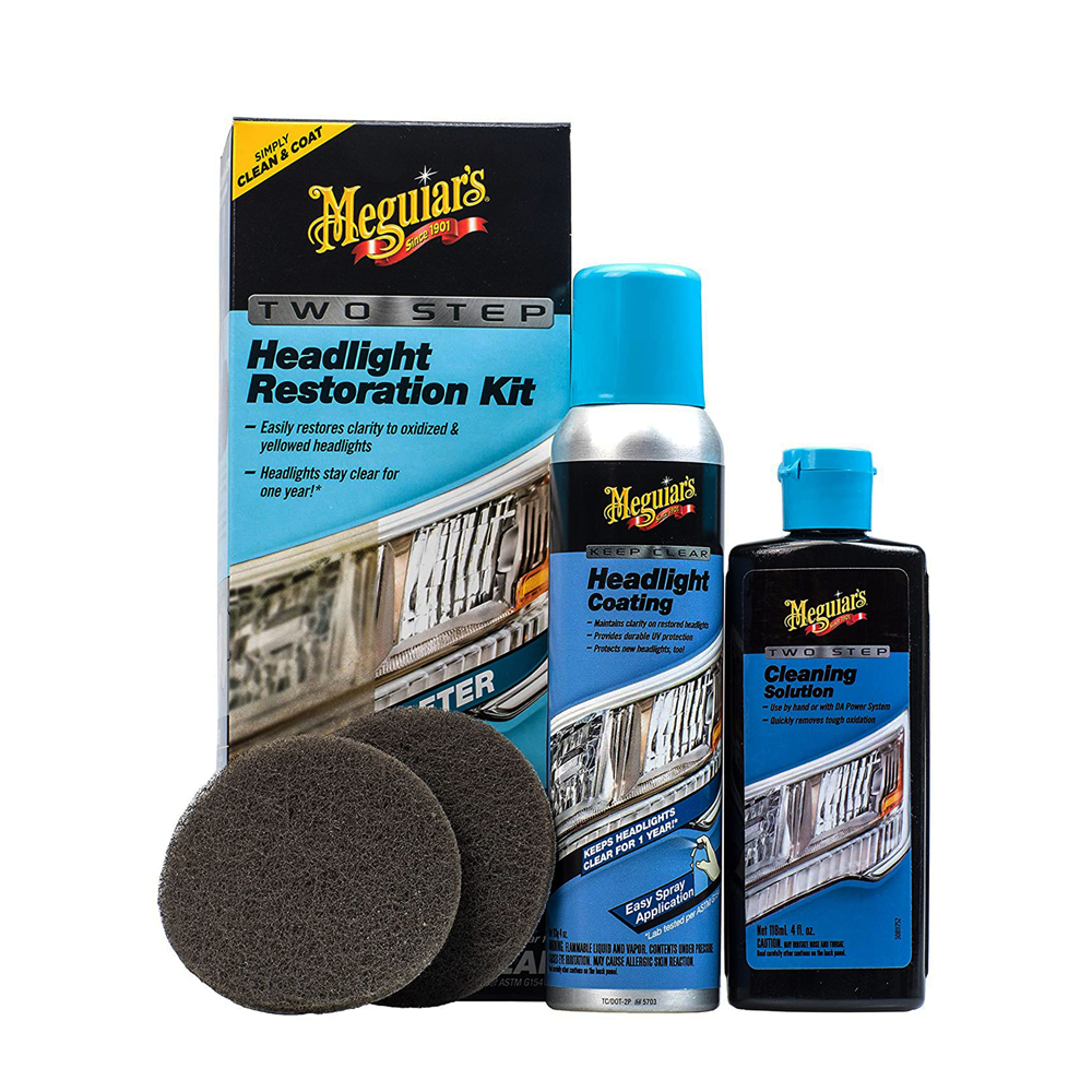 Meguiar's G2970EU Two Step Headlight Restoration Kit, Kit Rinnova Fanali –  Motorstile