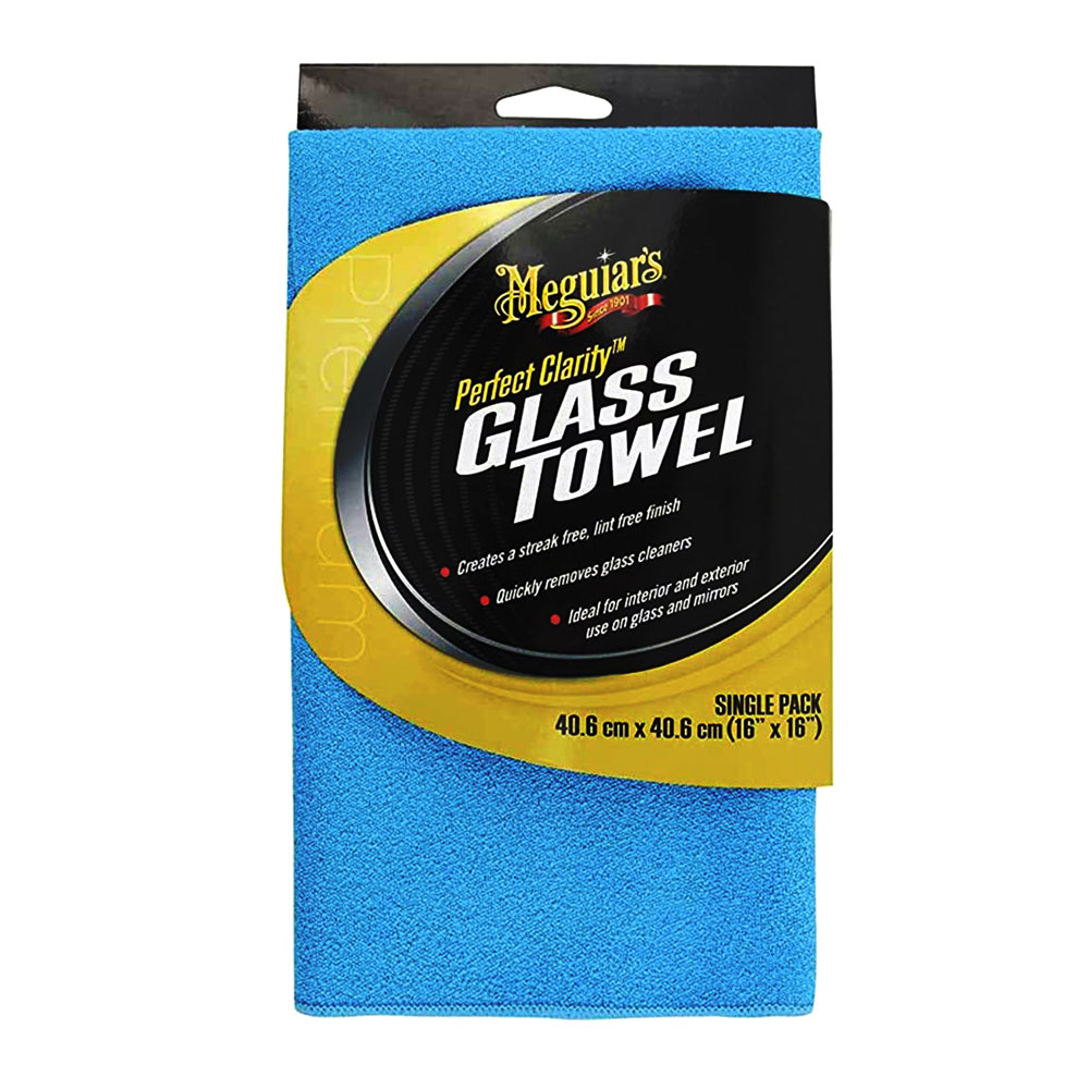 Meguiar's X190301EU Perfect Clarity Glass Towel, Panno Professionale per  Vetri – Motorstile